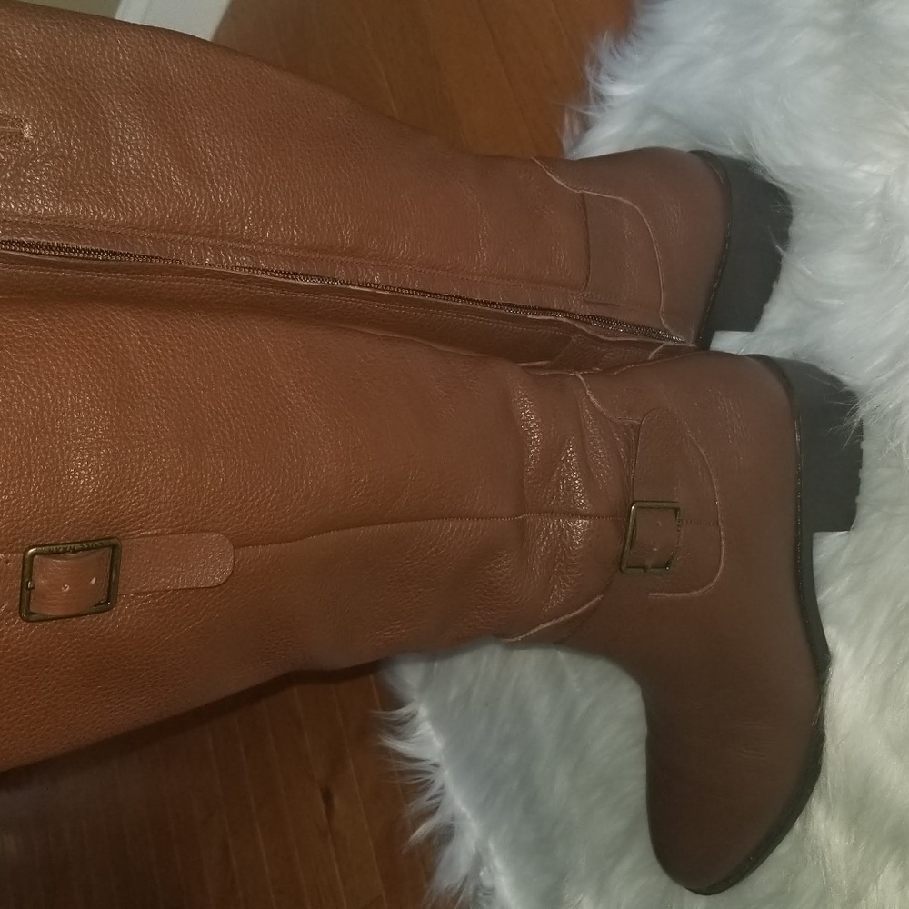 Cole Haan brown knee-high boots